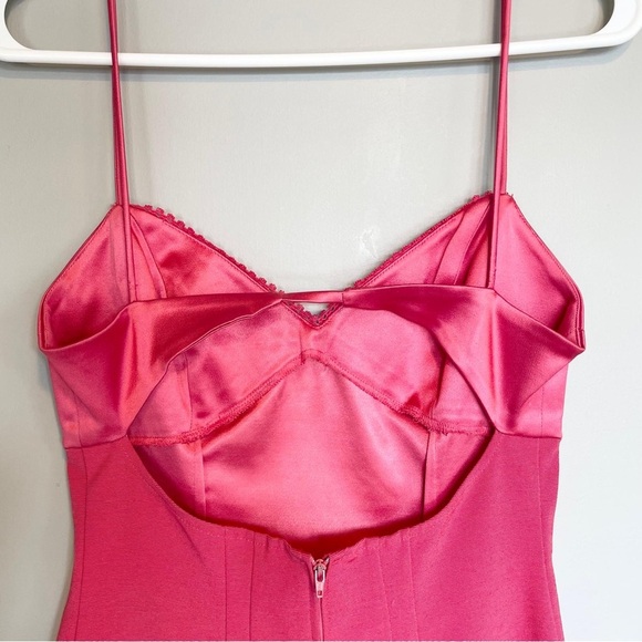 Maria Bianca Nero Pink Bodycon Midi Dress sz Small - Picture 3 of 9